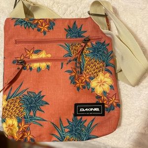 dakine Jojo crossbody bag coral with pineapple print